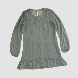 BCBGeneration Women’s Small Long Sleeve Sage Green Dress